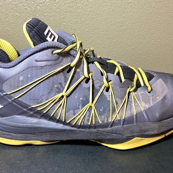 Nike Air Jordan's 2014 CP3 Vll AE Men’s Size US 10 Gray & Yellow Neon - Picture 3 of 11